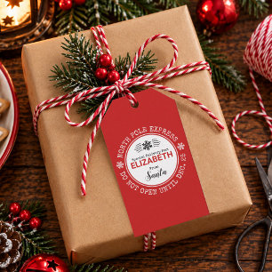 Santa North Pole Christmas Special Delivery Gift Tags