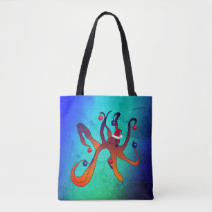 Santa Octopus Tote Bag