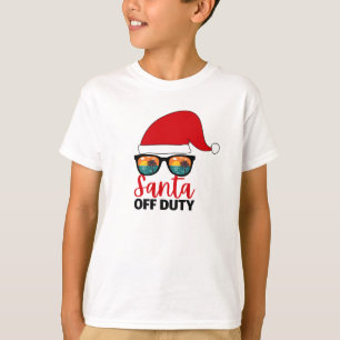 Santa Off Duty Christmas In July T-Shirt