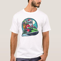 Santa on a jet ski