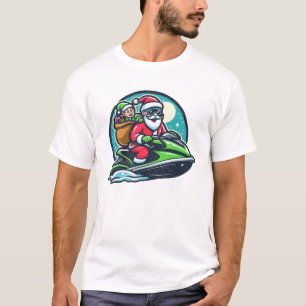 Santa on a jet ski T-Shirt