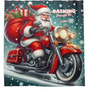 Santa on a motorcycle
