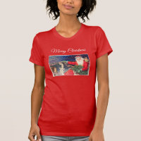 Santa on sleigh Thunder_Cove vintage 