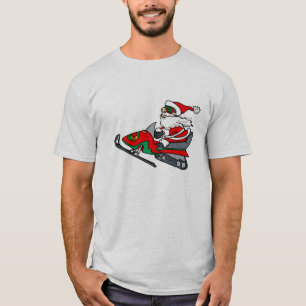 santa on snowmobile T-Shirt