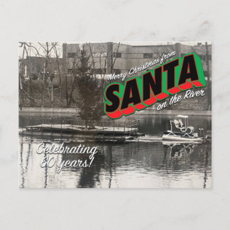 Santa on the River Postcard 10