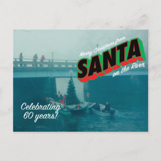 Santa on the River postcard 5