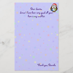 Santa owl stationery