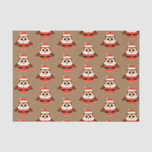 Santa Owl Tissue Paper