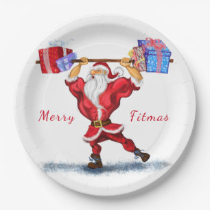 Santa Paper Plates