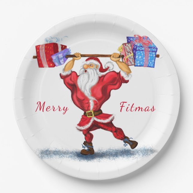 Santa Paper Plates (Front)