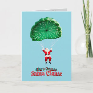 Santa Parachute Card