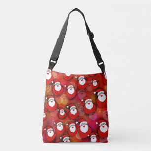 Santa Pattern Crossbody Bag