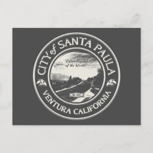SANTA PAULA CALIFORNIA POSTCARD