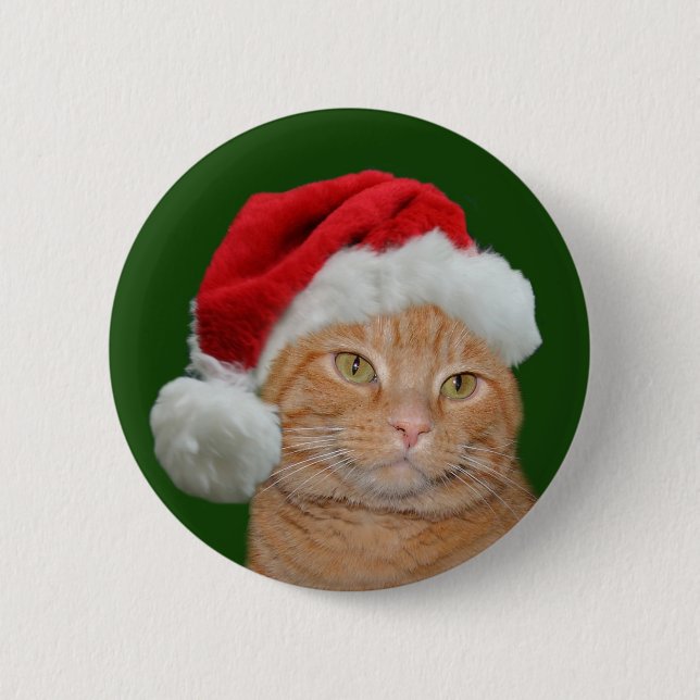 Santa Paws 2 Inch Round Button (Front)