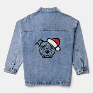 Santa Paws : AmStaff Chien au Chapeau Festif