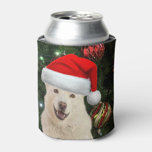 Santa Paws - Crystal the Husky Dog Christmas Can Cooler