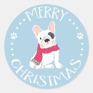 Santa Paws - Dog-Themed Christmas Classic Round Sticker