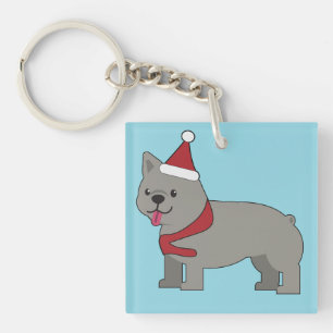 Santa Paws Holiday Keychain