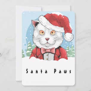 Santa Paws is Coming to Town Holiday Card
