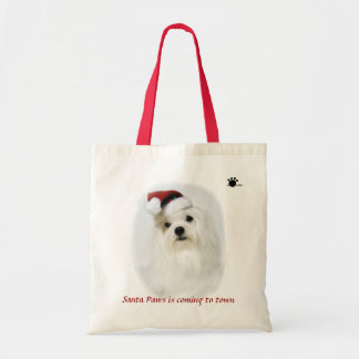 Santa Paws is coming to town tote