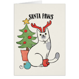 Santa Paws   Reindeer Cat