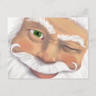 Santa - Pc H Holiday Postcard