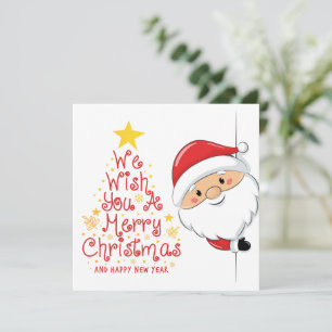 Santa Peek Holiday Card