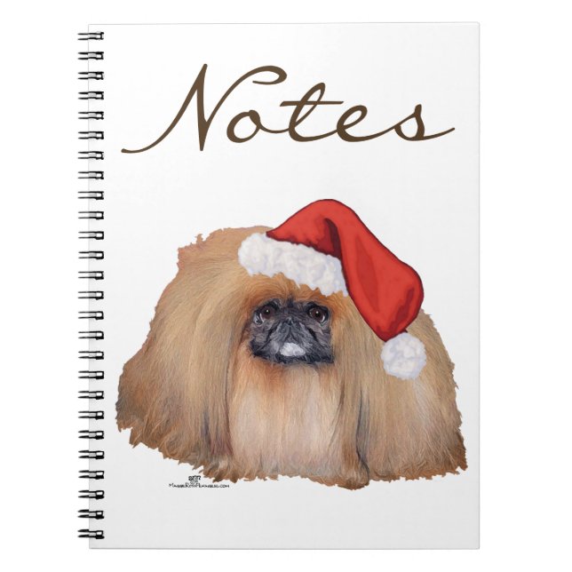 Santa Pekingese Notebook (Front)