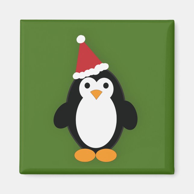 Santa Penguin Magnet (Front)