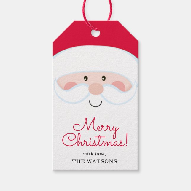 Santa Personalized Gift Tags (Front)