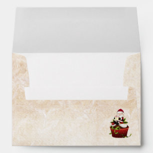 Santa Photo Christmas Card Envelope