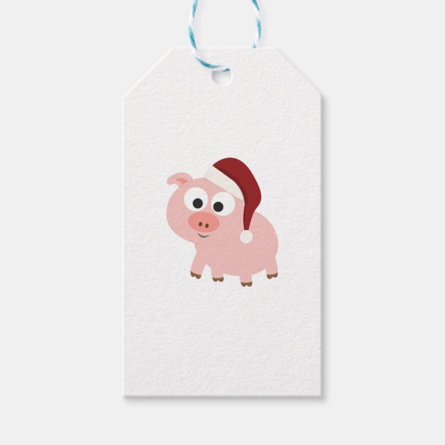 Santa Pig Gift Tags (Front)