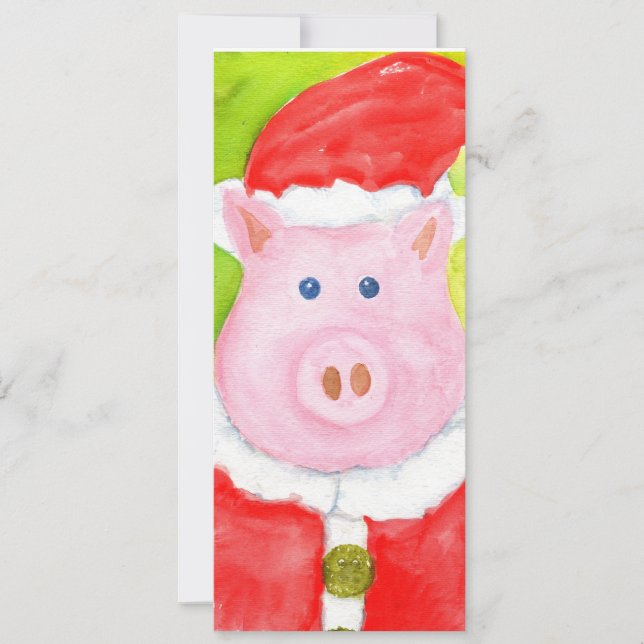 Santa Pig Invitations (Front)
