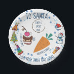 Santa Plate Christmas Doodle art design<br><div class="desc">Fun and beautiful christmas plate design. You are welcome to visit my store for more beautiful products.</div>