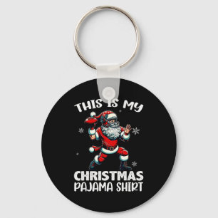 Santa Playing American Football, This Is My Christ Keychain