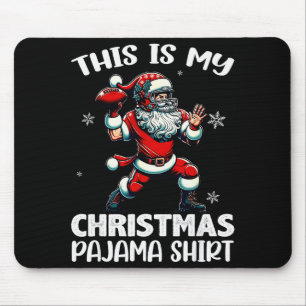 Santa Playing American Football, This Is My Christ Mouse Pad