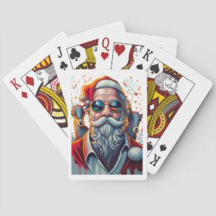 santa playing cards