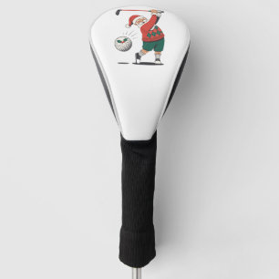 Santa Playing Golf Christmas Player Golfer Head Cover