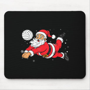 Santa Playing Volleyball Christmas Pajama Cool Srt Mouse Pad