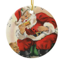 Santa Plays Harmonica