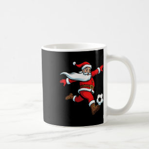 Santa Plays Soccer Christmas Sports Women Men Kids Coffee Mug