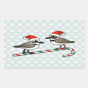 Santa Plovers Sticker