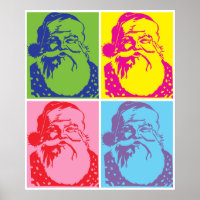Santa Pop art Merry Christmas