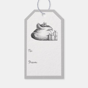 Santa Presents Christmas To From Gift Tags