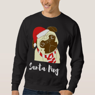 Santa Pug Relaxed Fit T-Shirt 166 Sweatshirt