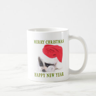SANTA PUPPY COFFEE MUG