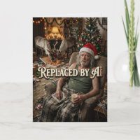 Santa Quits AI Replacement Funny Christmas