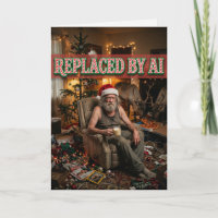 Santa Quits AI Replacement Funny Christmas