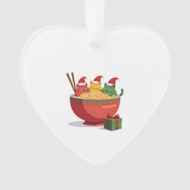 Santa Ramen Cats Anime Christmas Xmas Kids Girls M (devant)