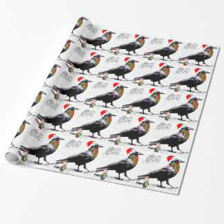 Santa Raven Christmas gift collection Wrapping Paper